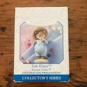 1999 Hallmark Tom Kitten Beatrix Potter #4 Spring Easter Handcrafted Ornament